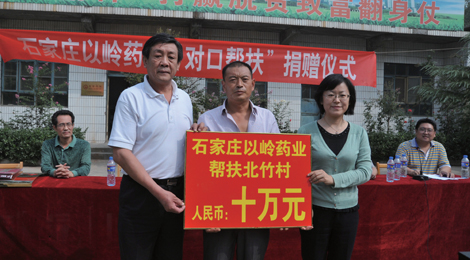 以岭药业对口帮扶赞皇县张楞乡北竹村