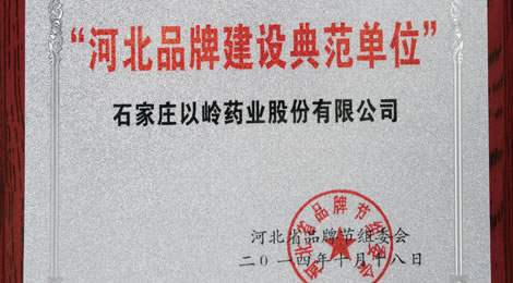以岭药业获评“河北品牌建设典范单位”