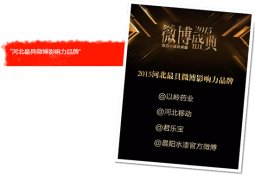 微力成就卓越——以岭获“河北最具微博影响力品牌”